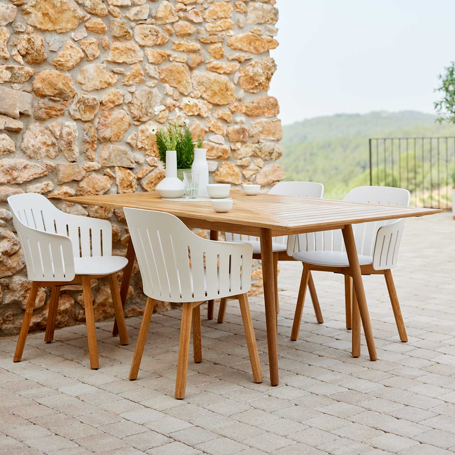 cane line choice teak weiss 98631