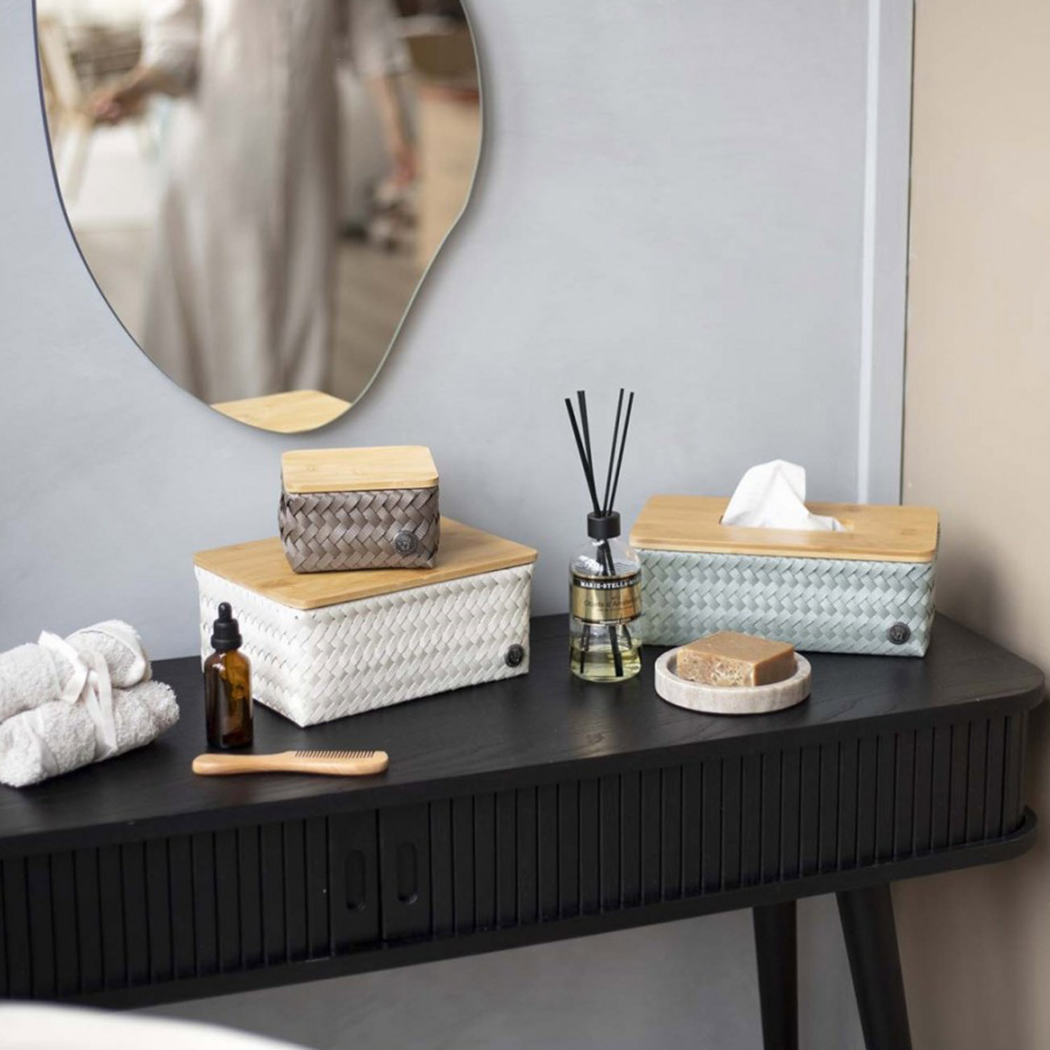 handed by top fit taschentuchbox eucalyptus kosmetiktisch 93491