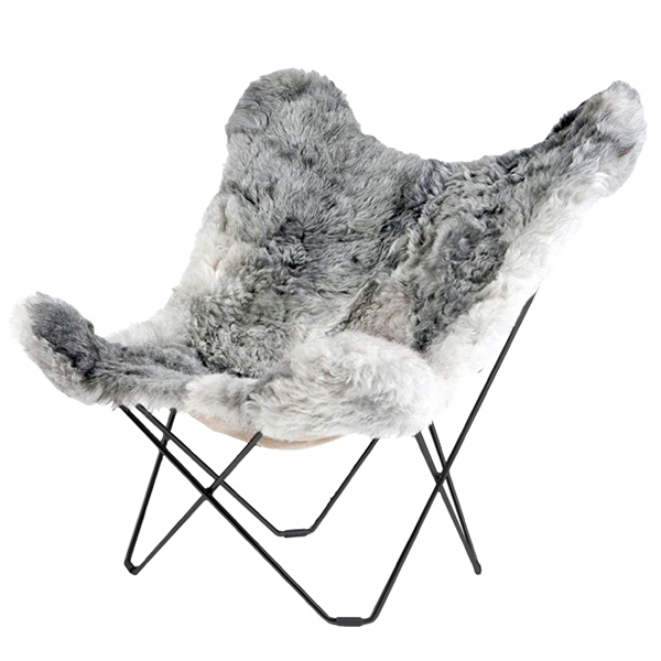 cuero iceland mariposa shorn grey black 67964