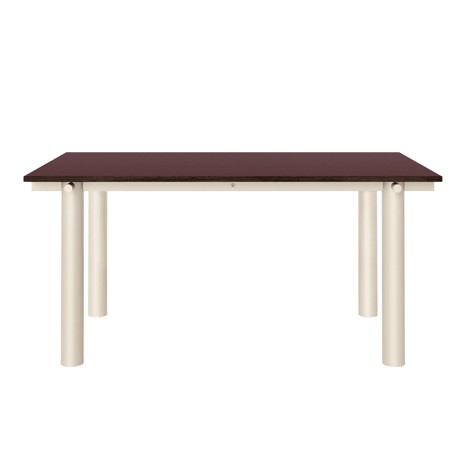 Ferm Living - Atura Tisch 160x90 Cashmere/Burgundy Linoleum