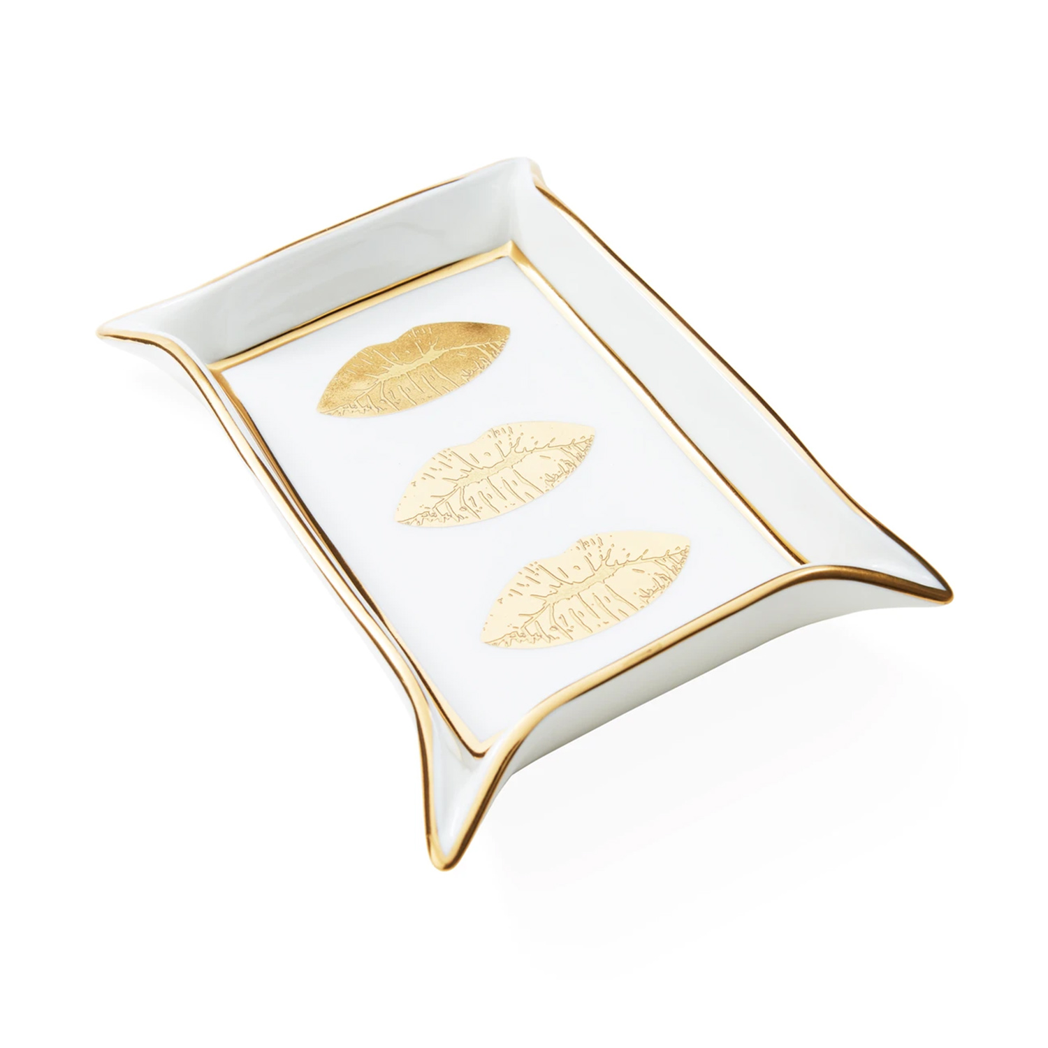 jonathan adler lips ablageschale gold 76033