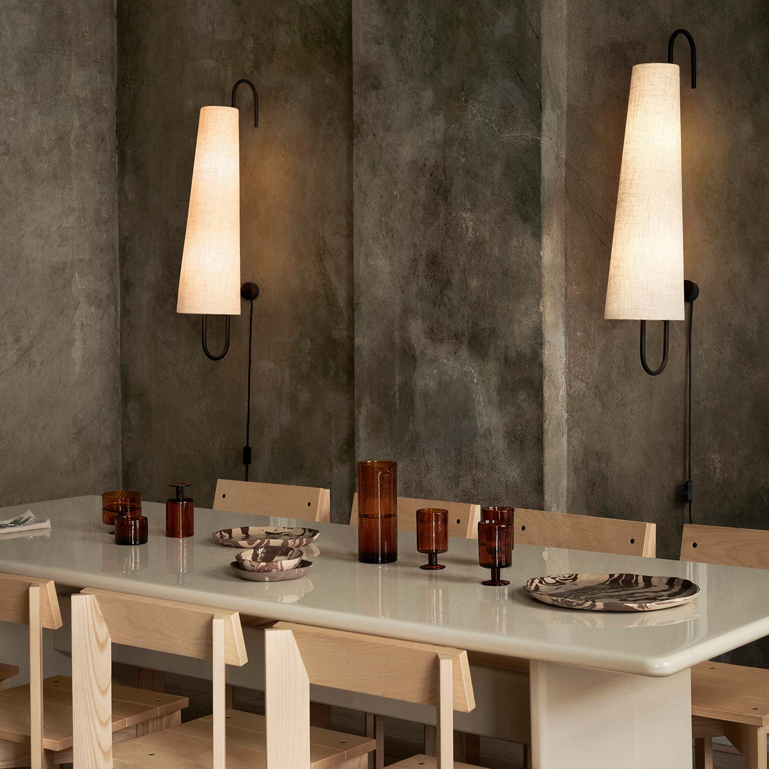 ferm living ancora wandleuchte esszimmer 96158