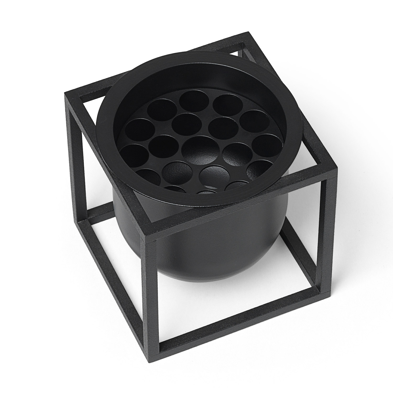 byLassen Kubus Flowerpot 10 black 2