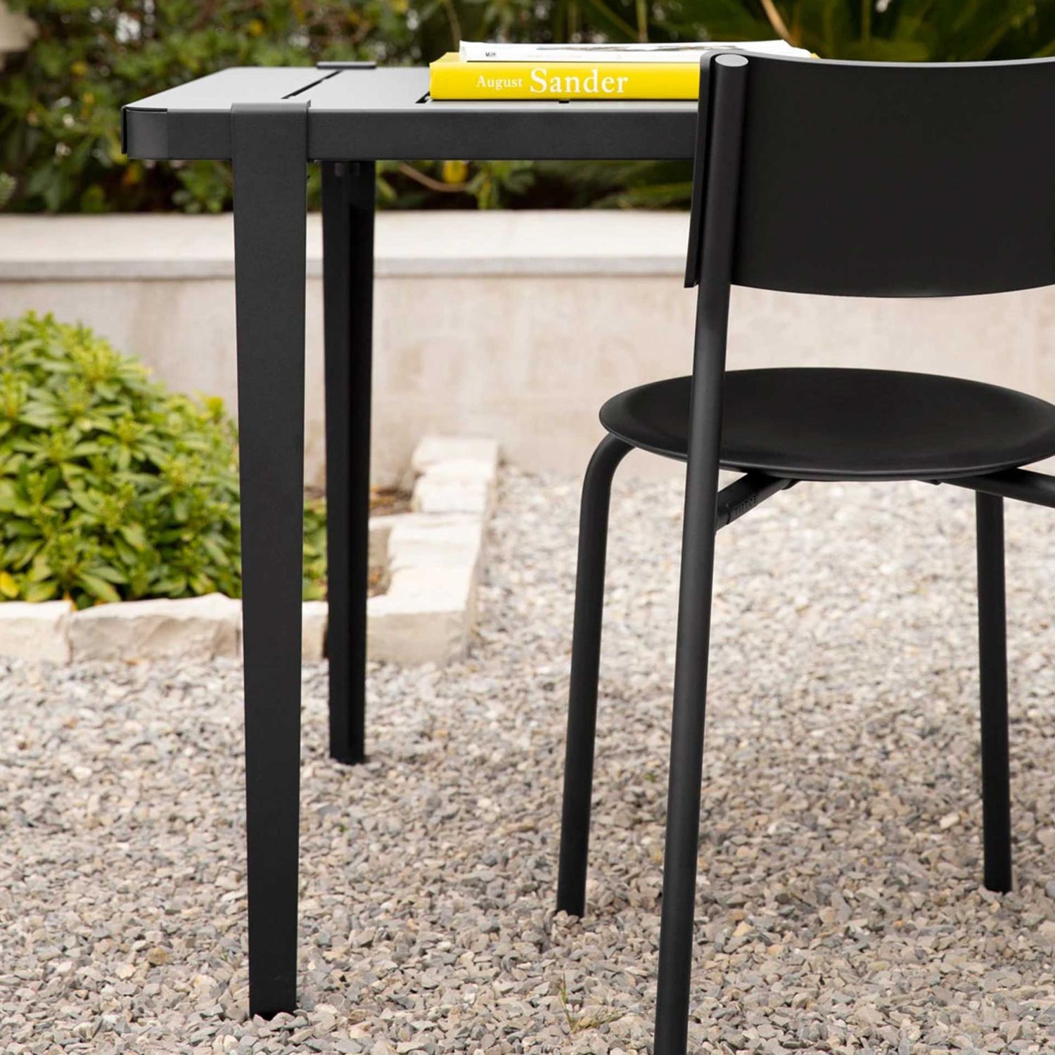 Tiptoe - Tischbein für den Außenbereich 75 cm schwarz-graphi