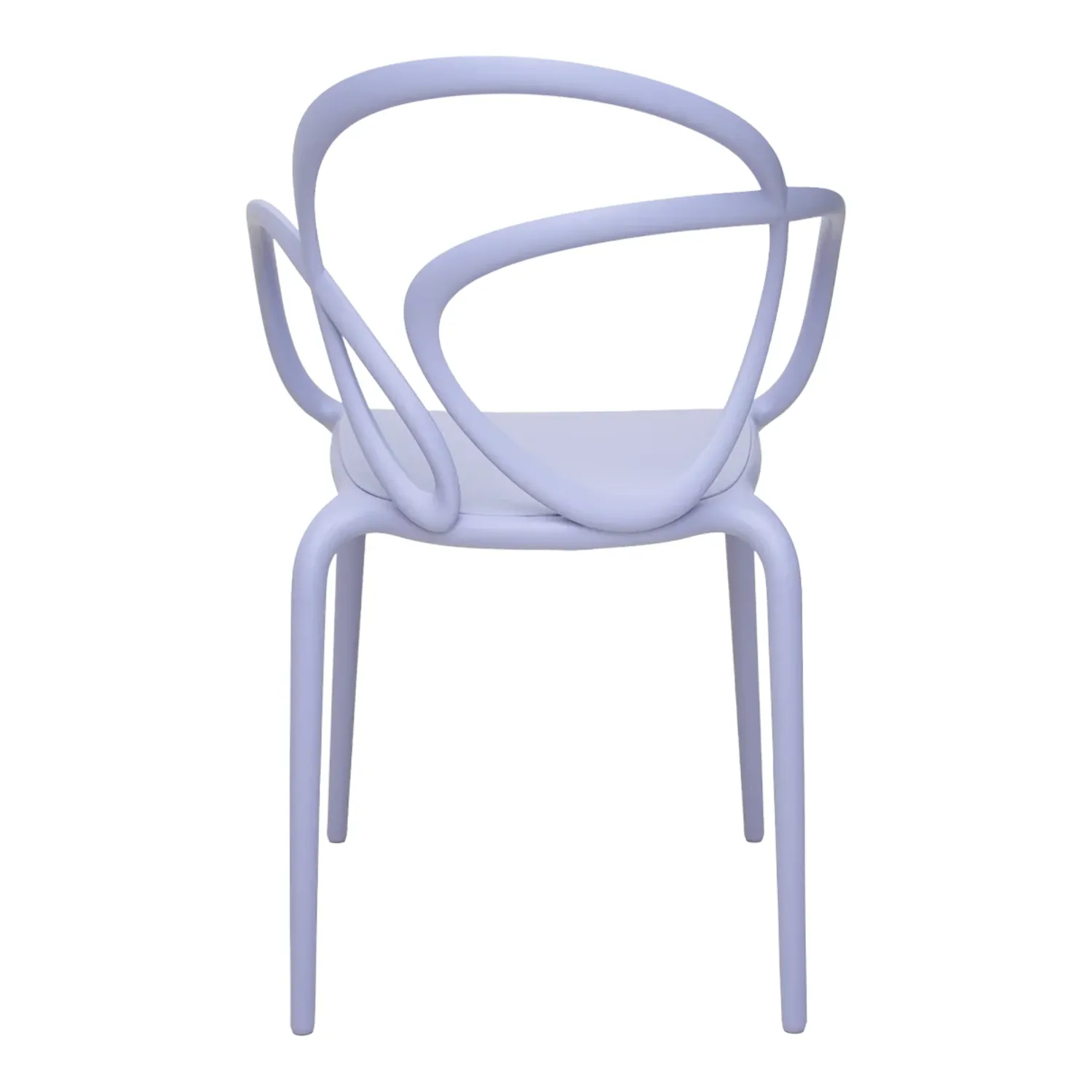 Qeeboo - Loop Chair 2er-Set ohne Kissen lila
