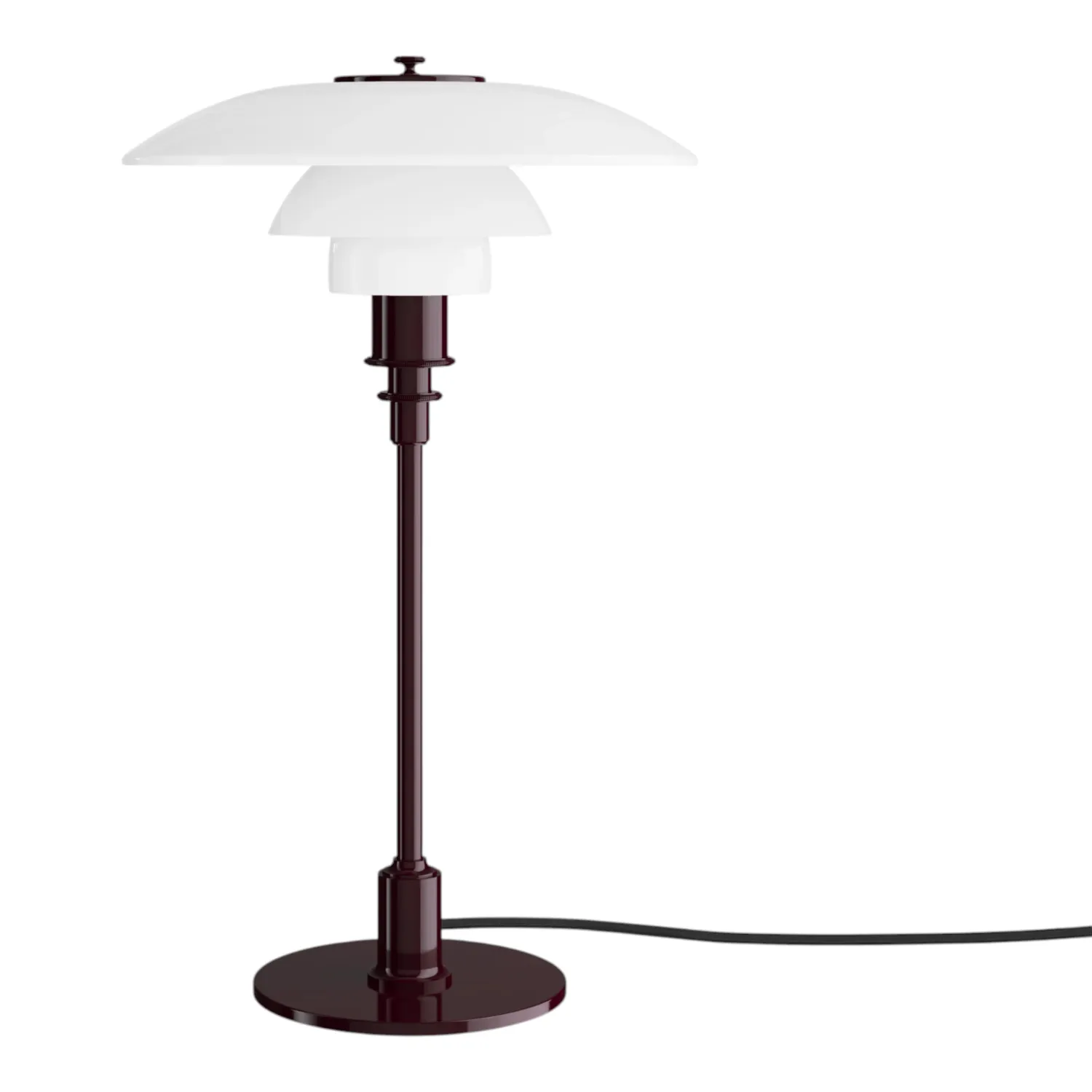 Louis Poulsen - PH 3/2 Tischleuchte glossy burgundy