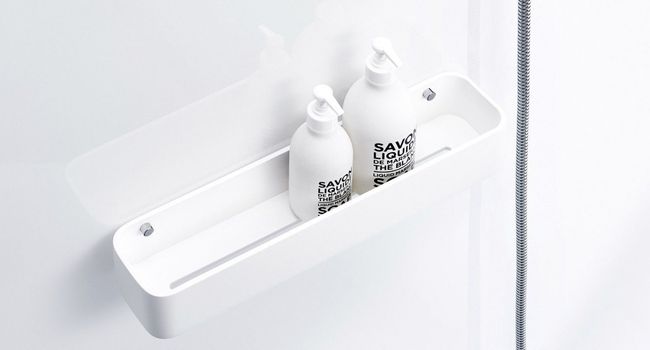 Decor Walther Stone Stone Duschablage mit Duschgelen in Dusche
