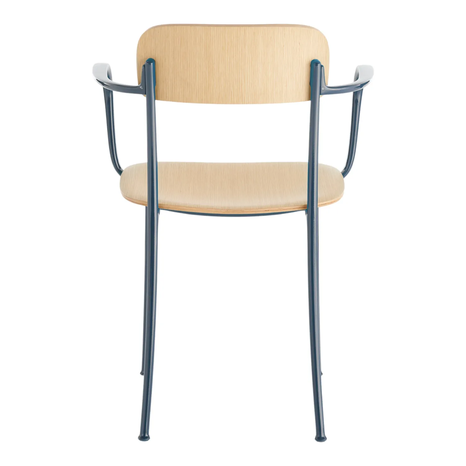 Kartell - Savoia Kleiner Holzsessel Eiche hell/blau