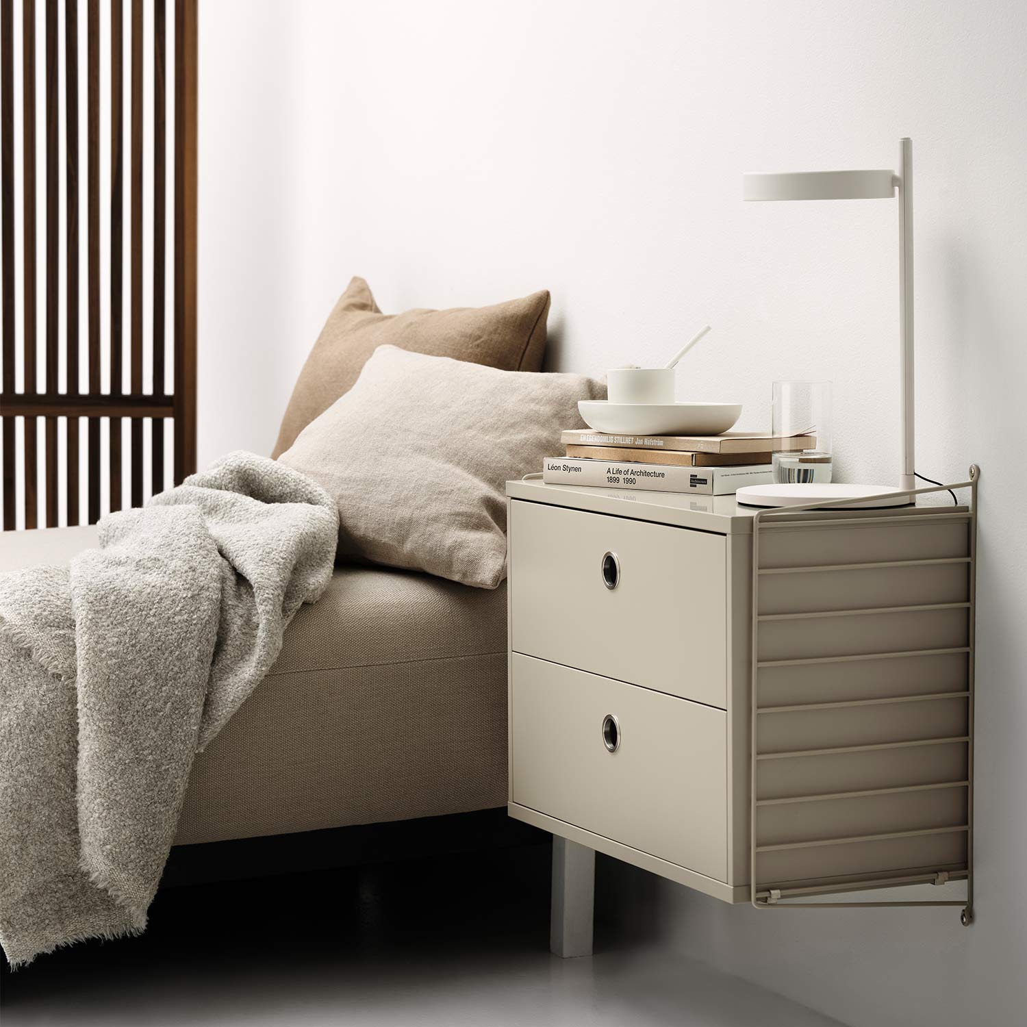 string regalsystem nachttisch schublade 63058