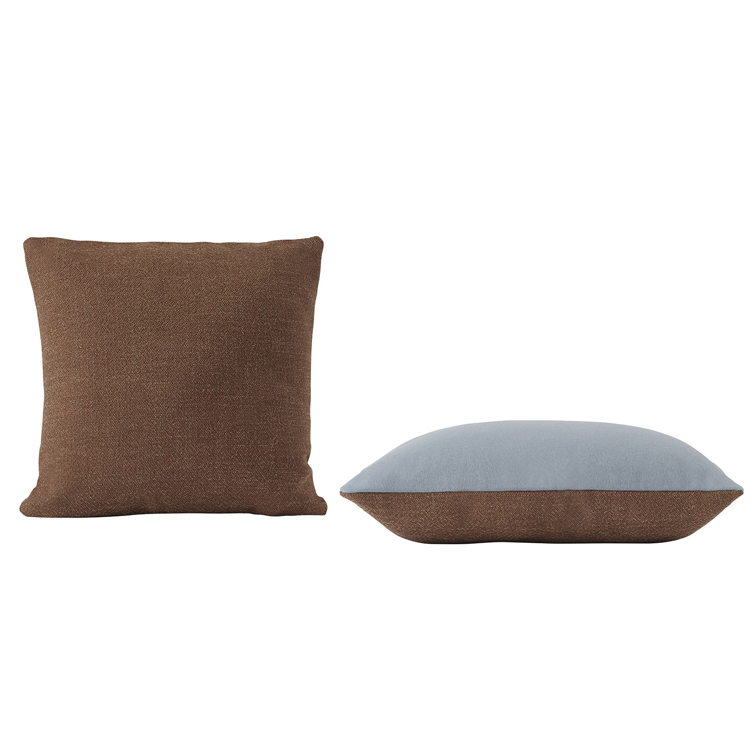 muuto mingle cushion copper brown light blue angle 93756