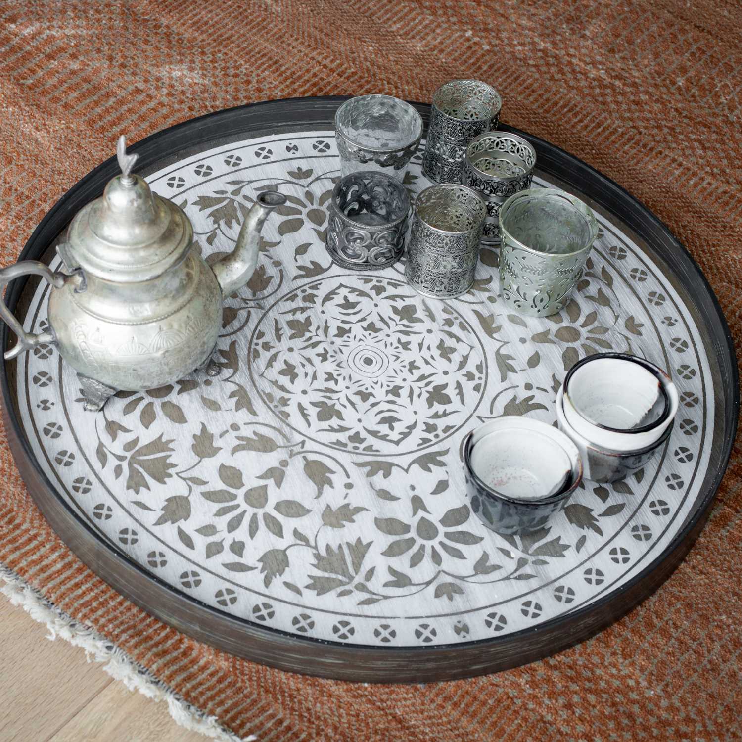 Ethnicraft Notre Monde Table Tray Classic TGN 020310 Moroccan Frost 3