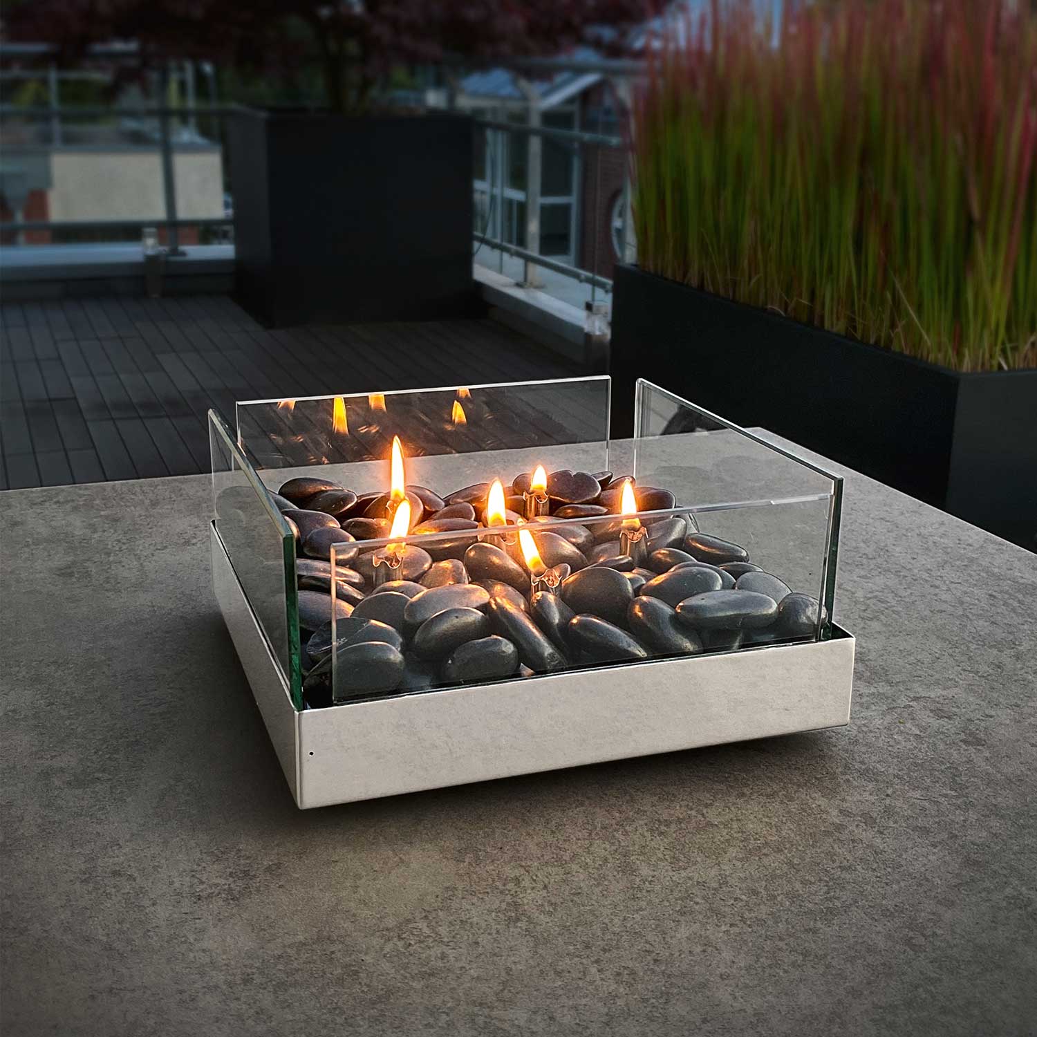 philippi fireplace tischkamin edelstahl 81093