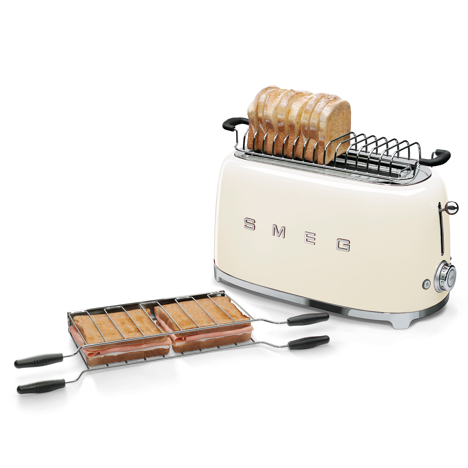smeg sandwichzange TSSR02 mit Toaster