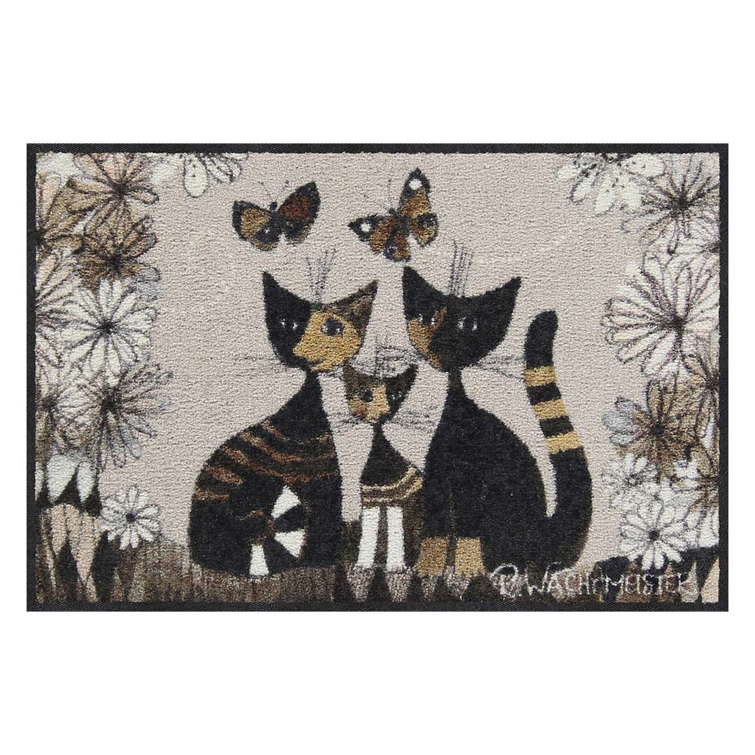 salonloewe gatti con fiori fussmatte 50x75 cm 73928