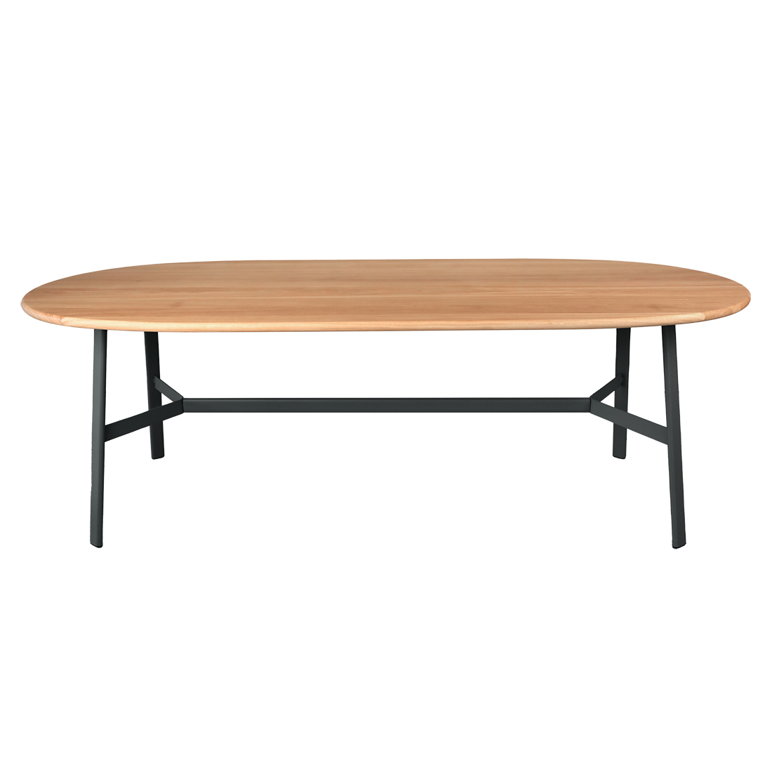 Fermob - So'O Ovaler Tisch Eiche 220x95 cm anthrazit