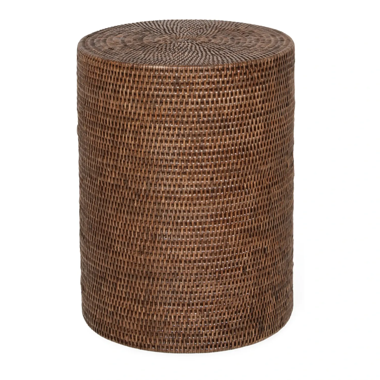 Decor Walther - Basket Stool Hocker dunkel