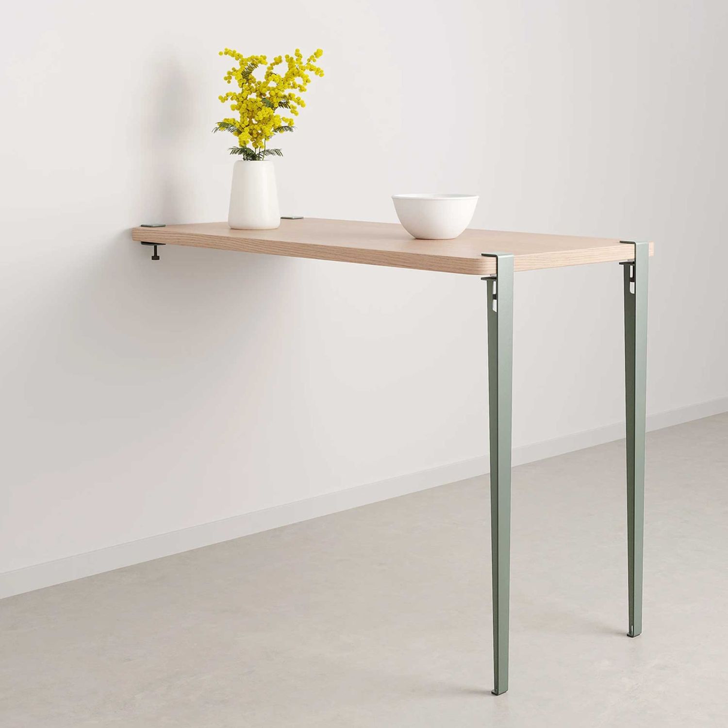 Tiptoe - Bartischbein 110 cm eukalyptusgrau