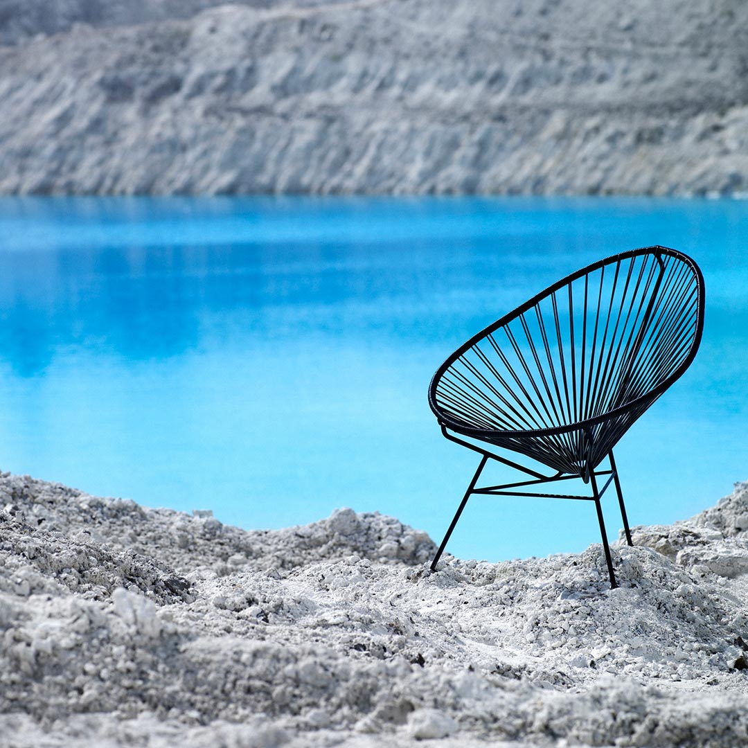 ok design acapulcostuhl schwarz outdoor 69579