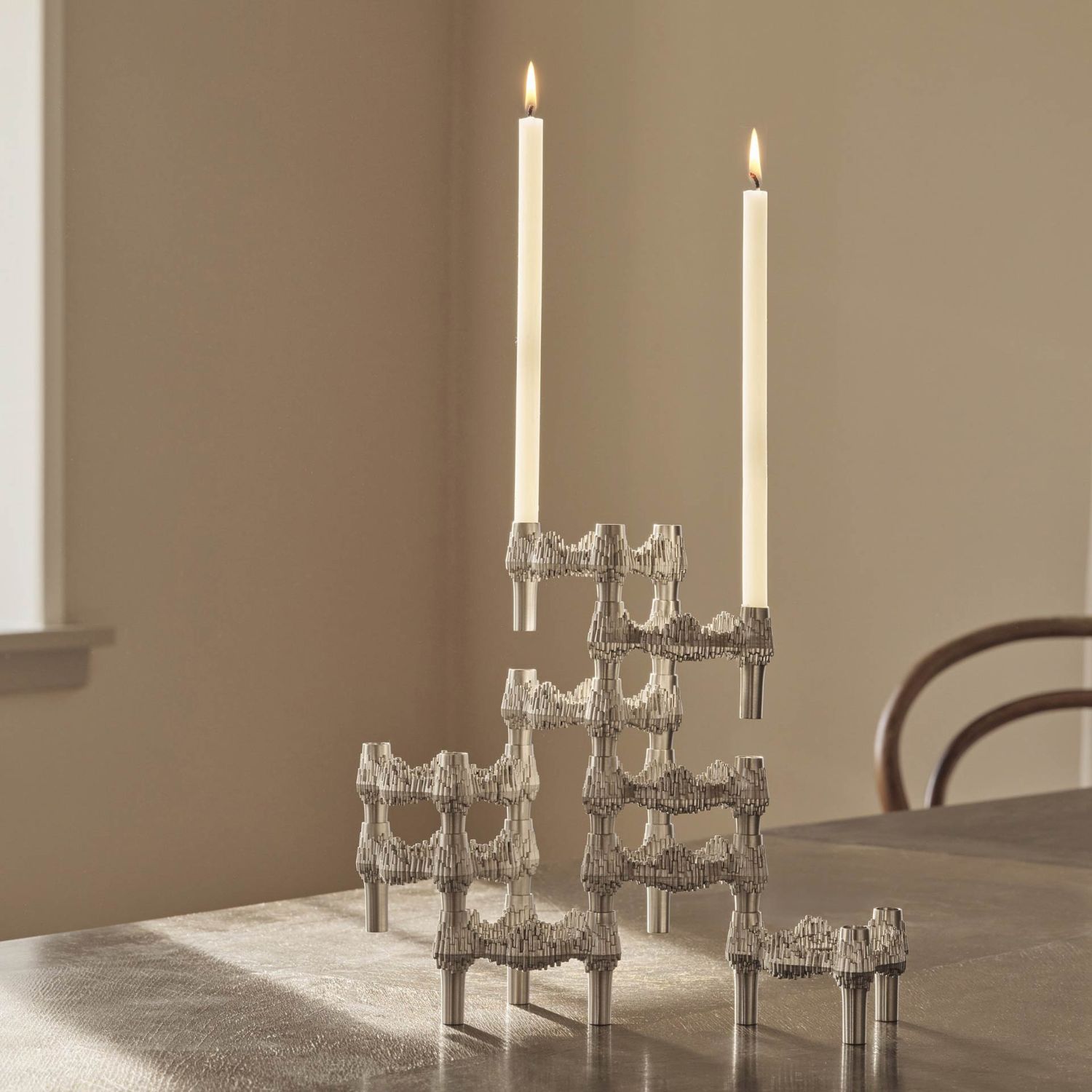 STOFF Nagel - Quist Kerzenhalter chrom 1 Stück