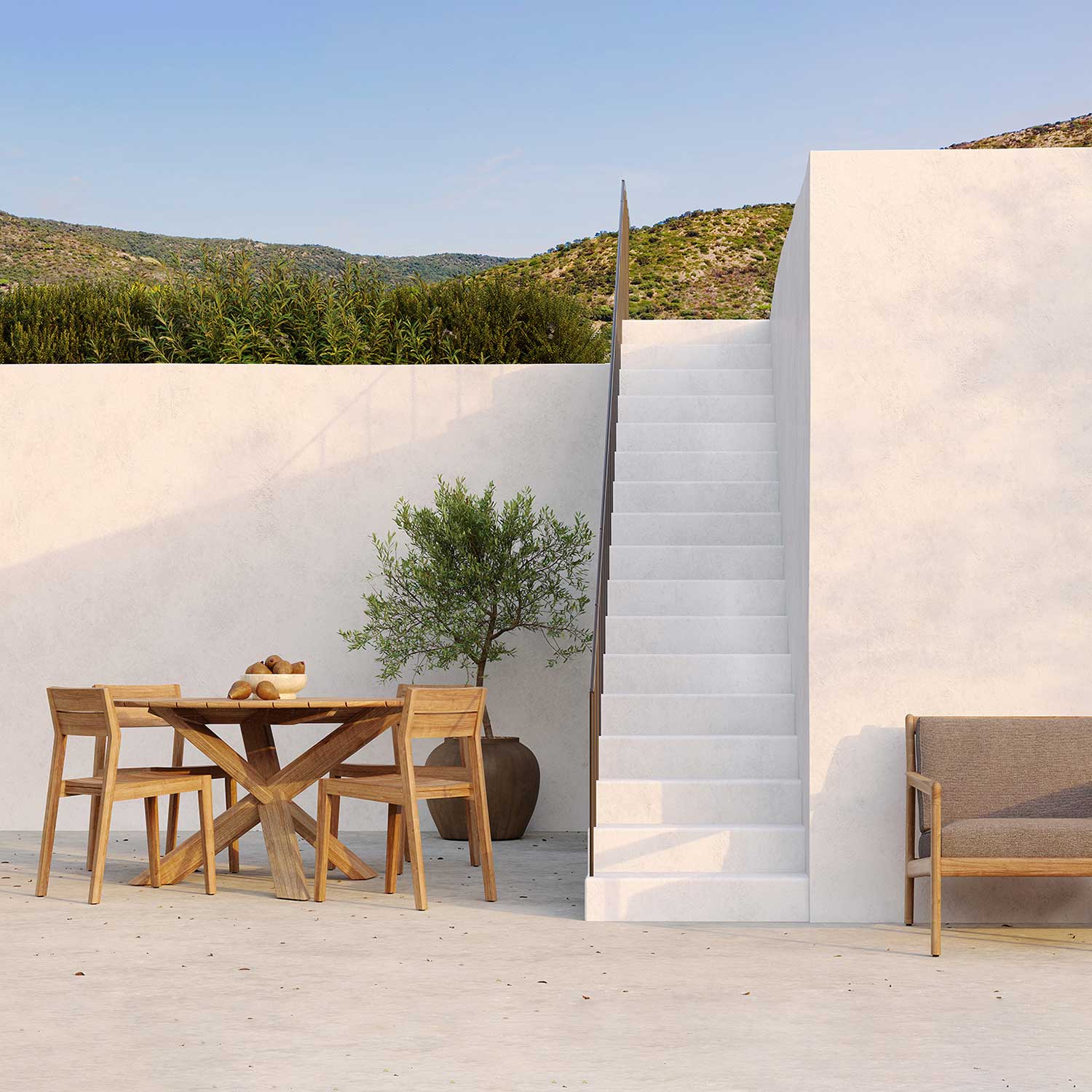 outdoortisch circle ethnicraft 87687