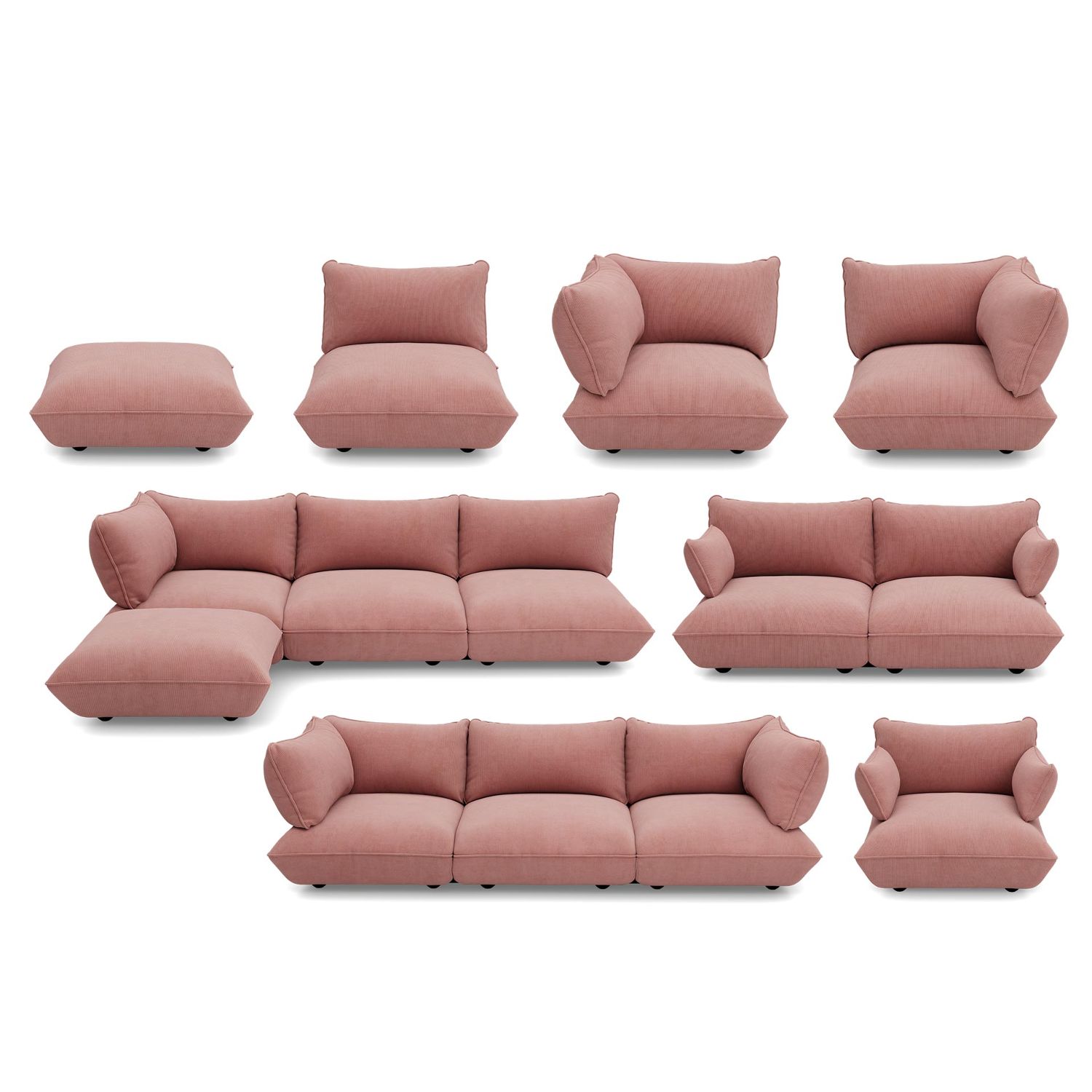 Fatboy - Sumo Ecksitz rechts Cord recycled soft pink