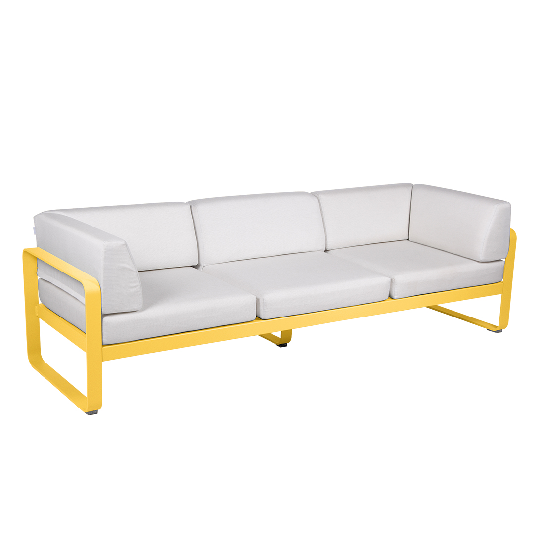 fermob bellevie club sofa 3 honig grauweiss 66072