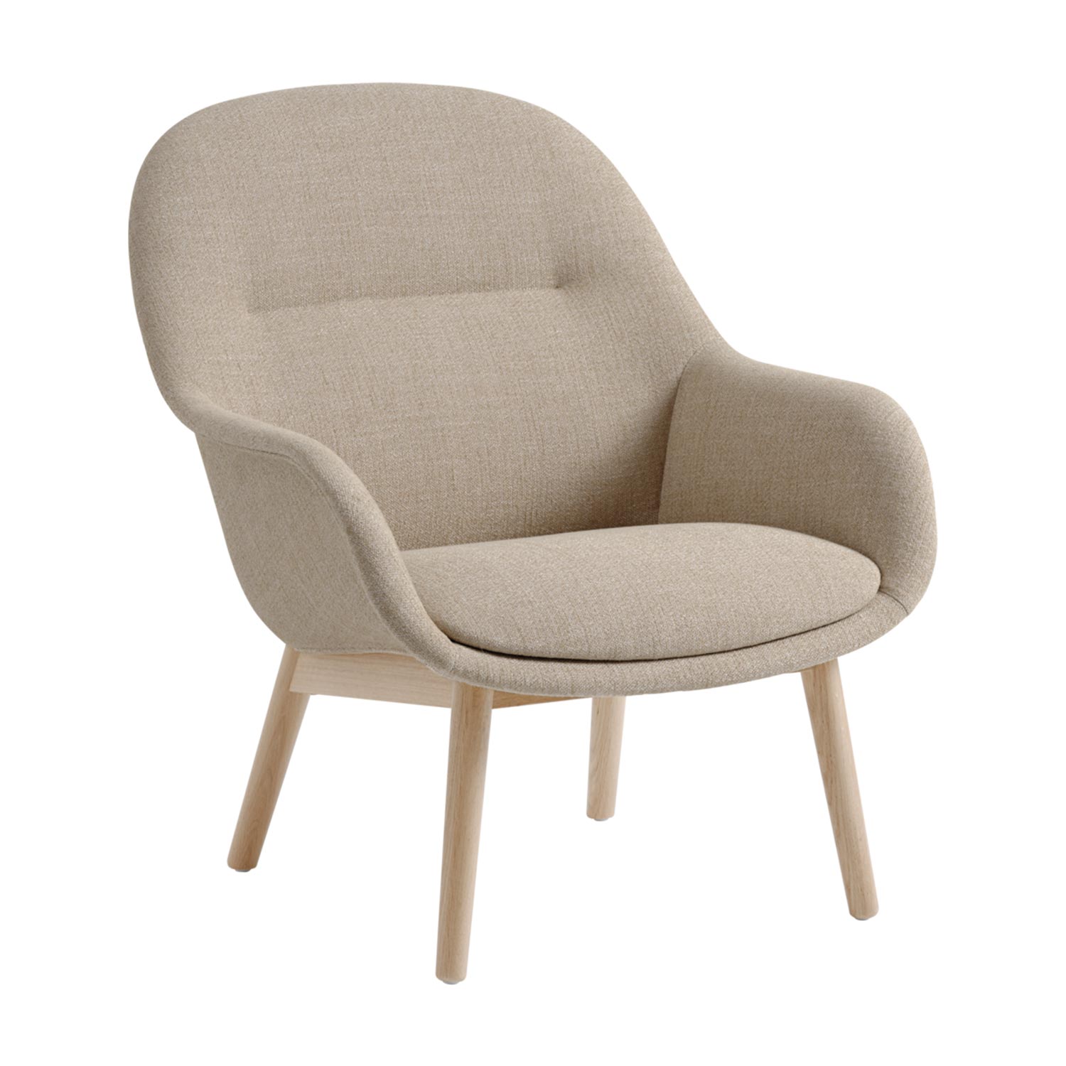 Muuto Fiber Lounge Armchair Wood Base 33656 OAK 240 102802