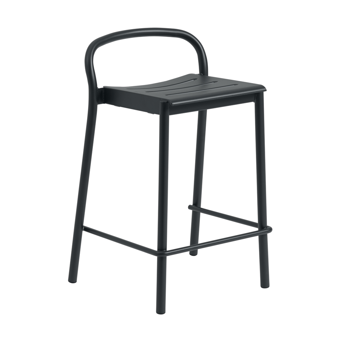 muuto linear steel counter stool black 85918