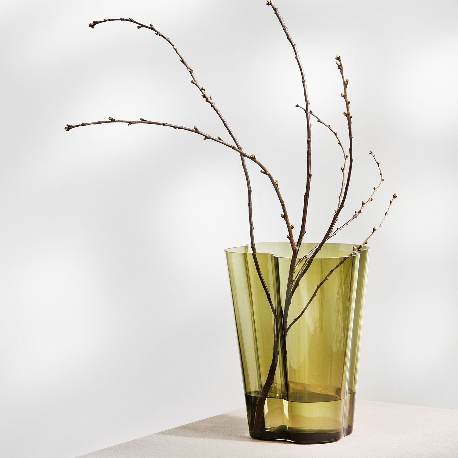 iittala aalto vase 270 mm gruen 103215