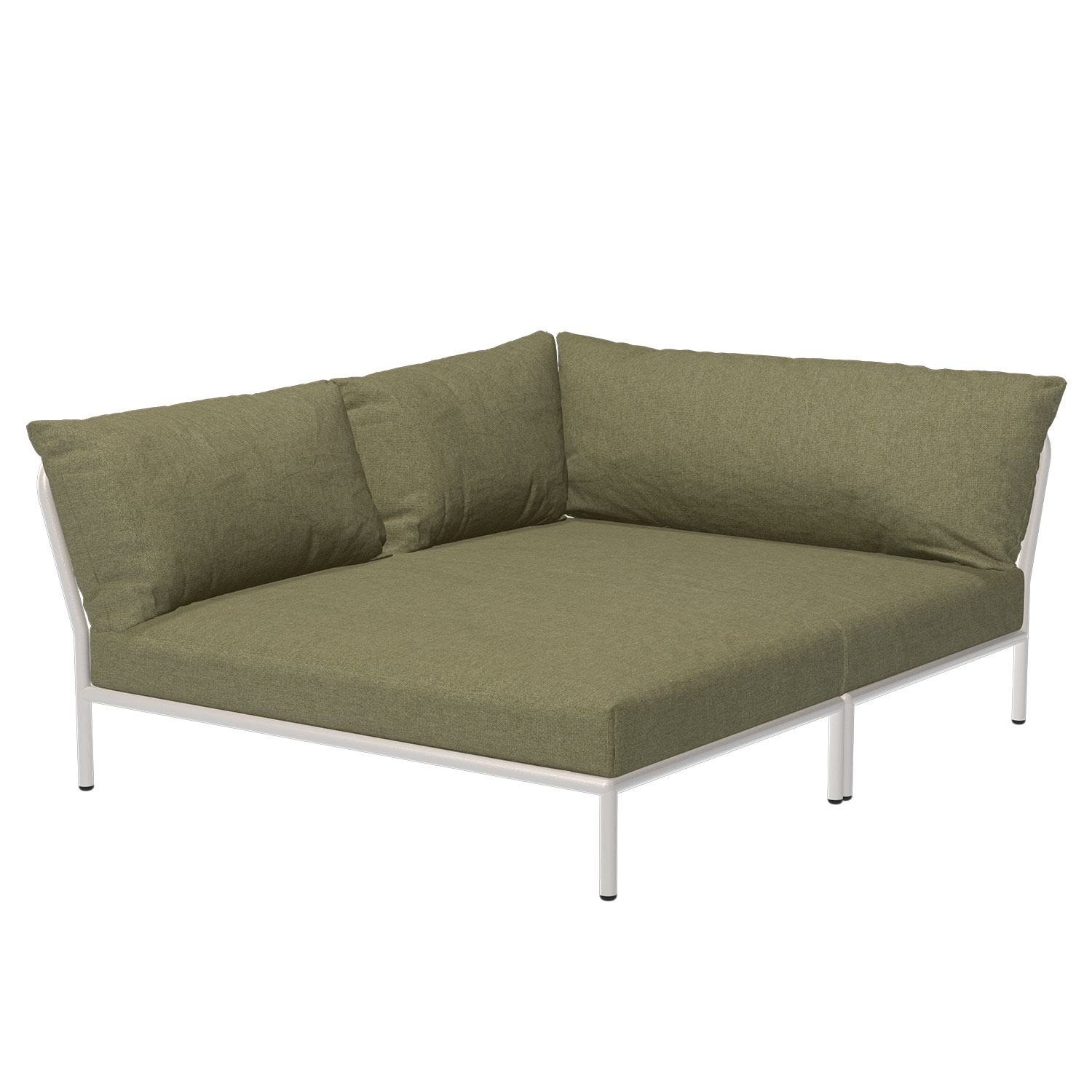 houe level 2 muted white leaf cozy corner left 22212 4243 100566