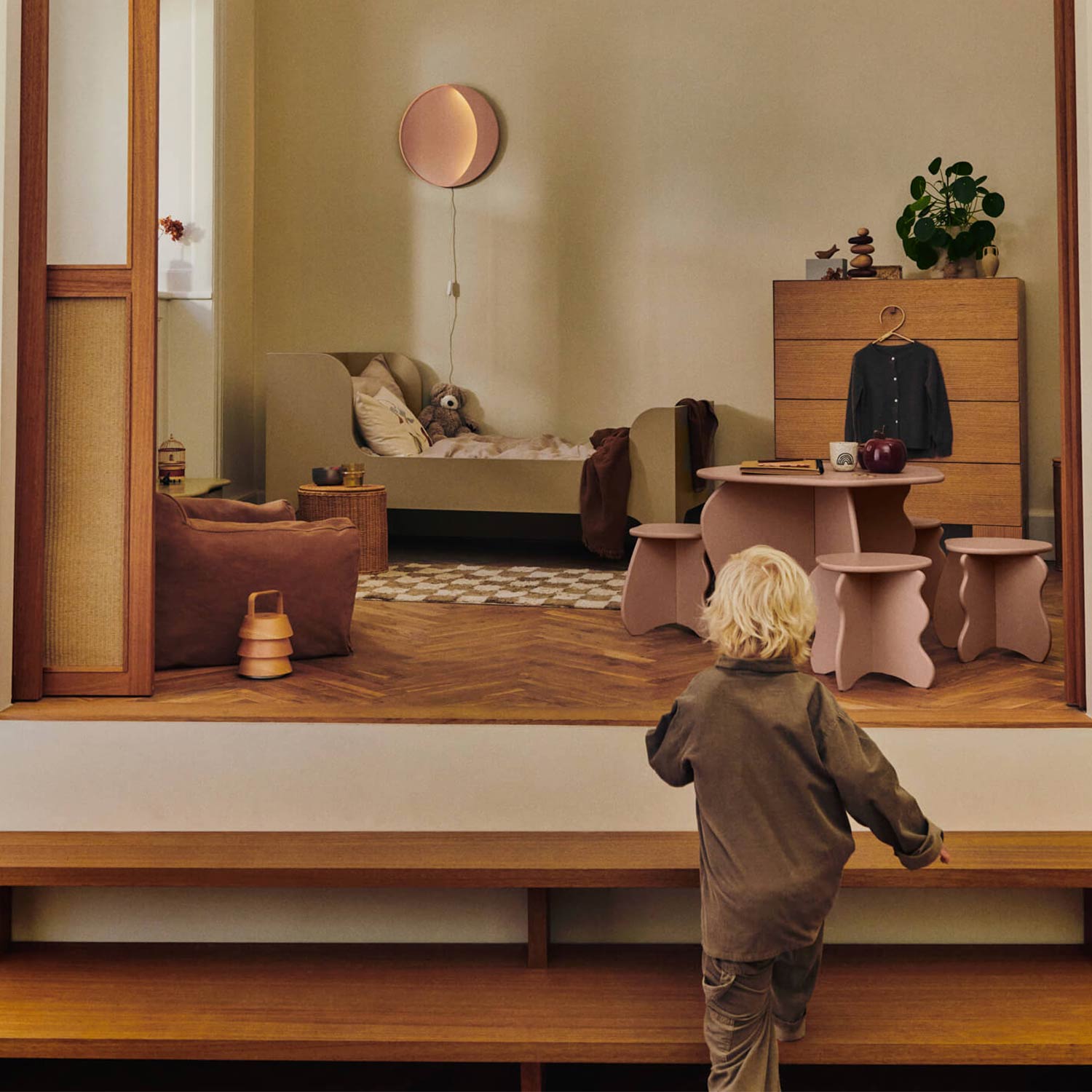 Ferm Living - Billow Knautschsack tan