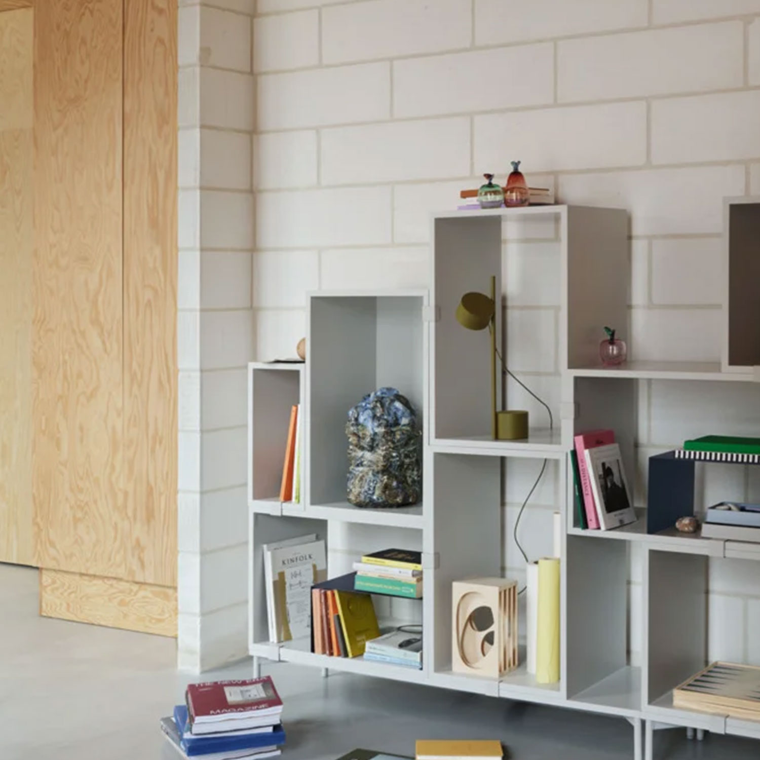 29001 en stacked bookcase 3 grey post table brown green ridge vase muuto org 103127