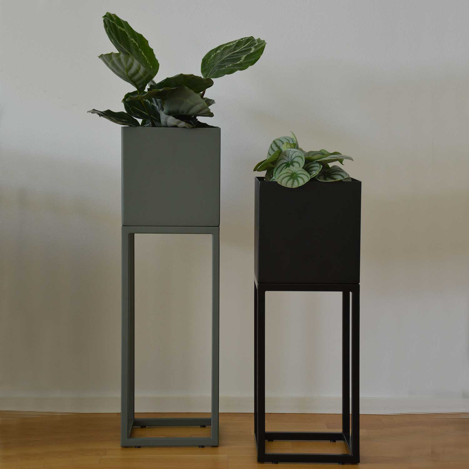 Jan Kurtz - PODZ Pflanzkübel 20x20x65 cm zinkgelb