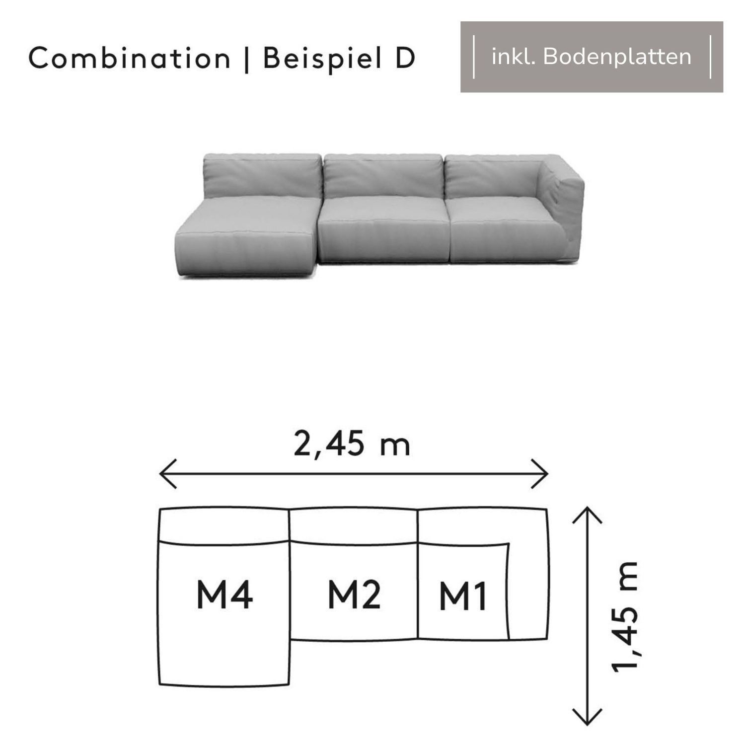 blomus - GROW Cloud Bouclé Kombination D + Bodenplatten