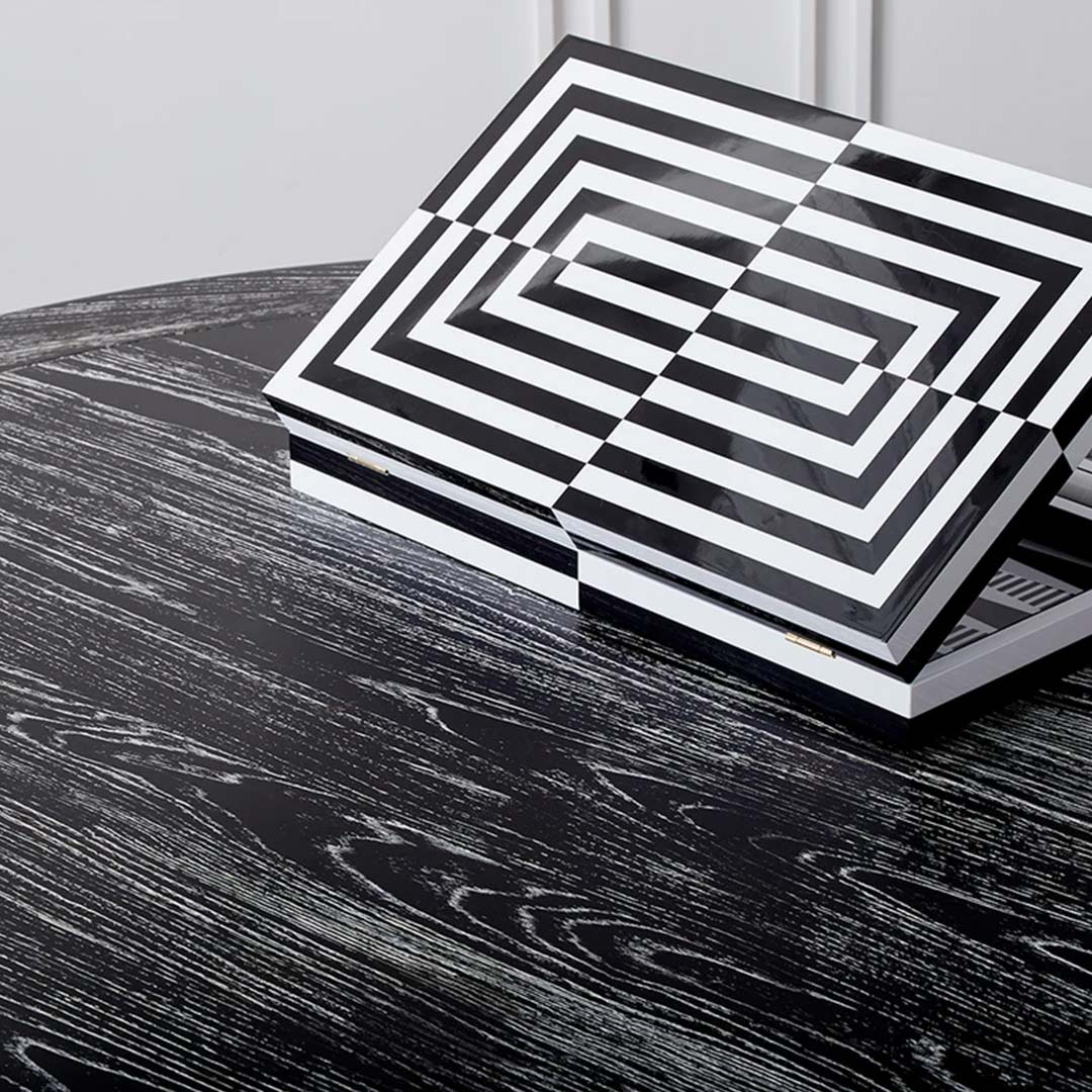 jonathan adler op art backgammon schwarz weiss 76778