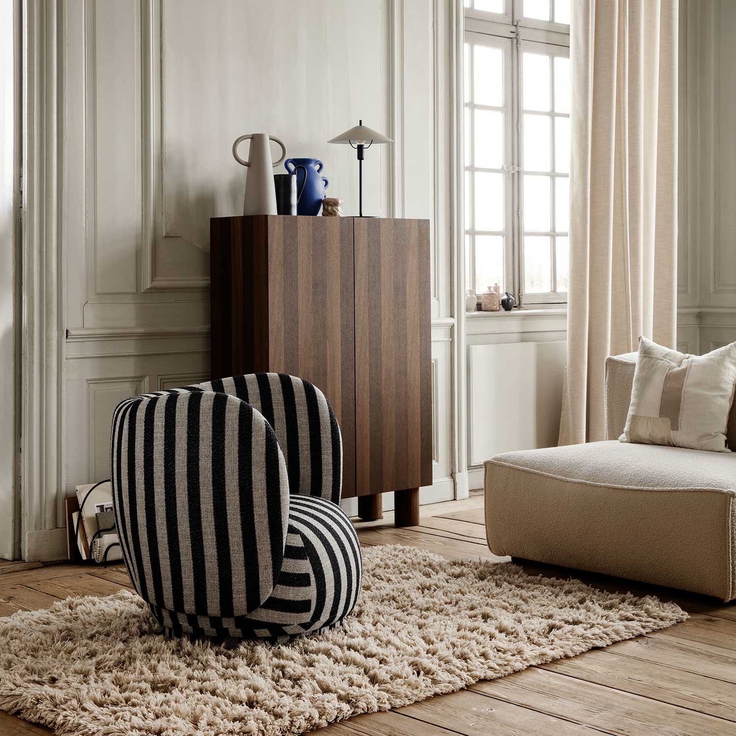 wohnzimmer ferm living post storage cabinet 83322