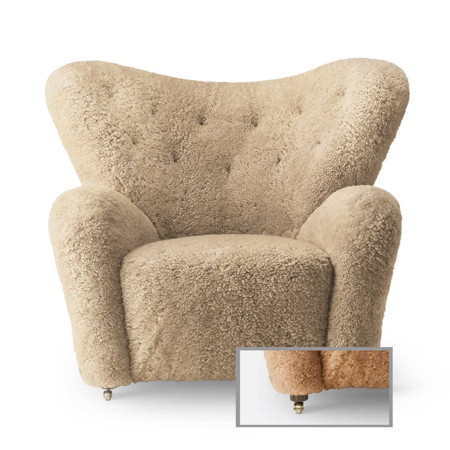 Audo - The Tired Man Loungesessel Dark Stained Oak/Honey