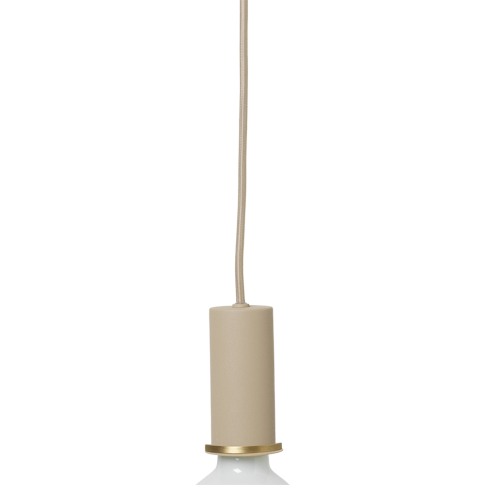 ferm living collect socket cashmere low 61625