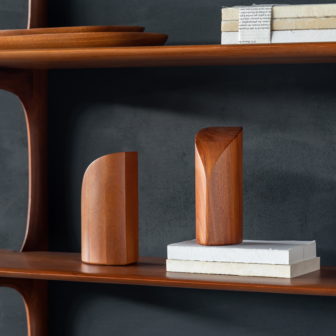 ethnicraft buchstuetzen mahagoni lifestyle 86392