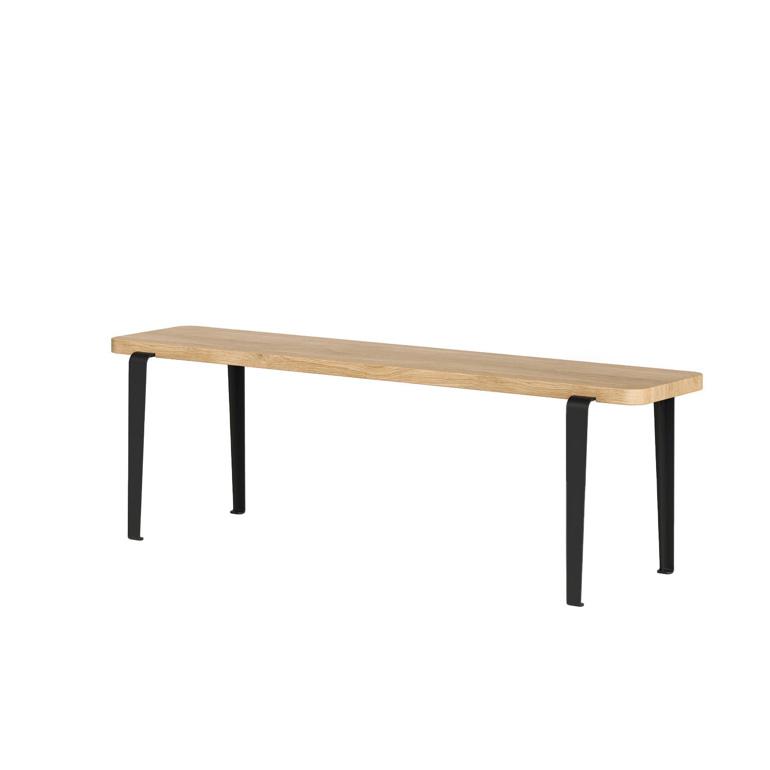 Tiptoe - Lou Sitzbank 140x30 cm graphitschwarz/Eiche