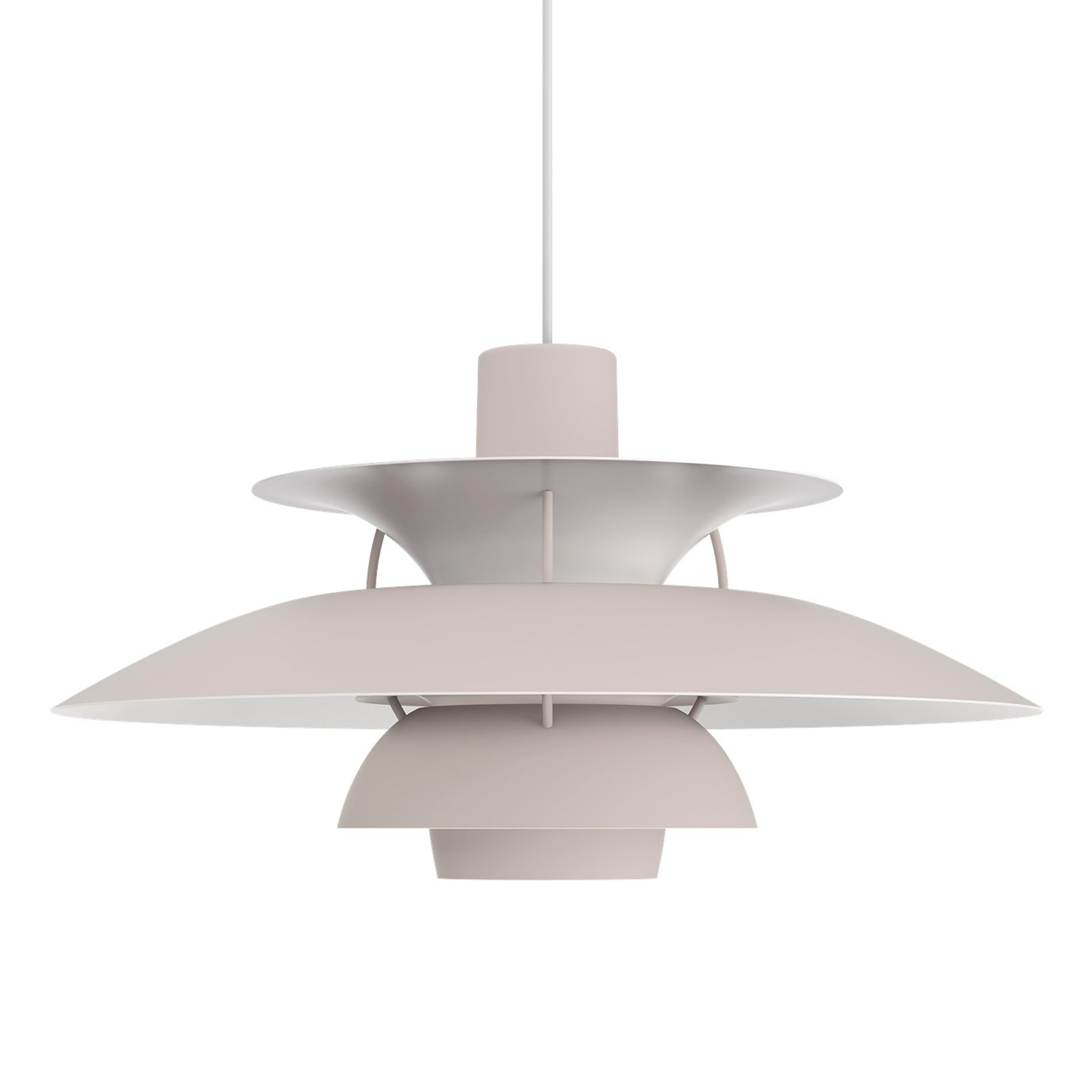 Lous Poulsen  PH 5 Pendelleuchte monochrome oyster grey 106218
