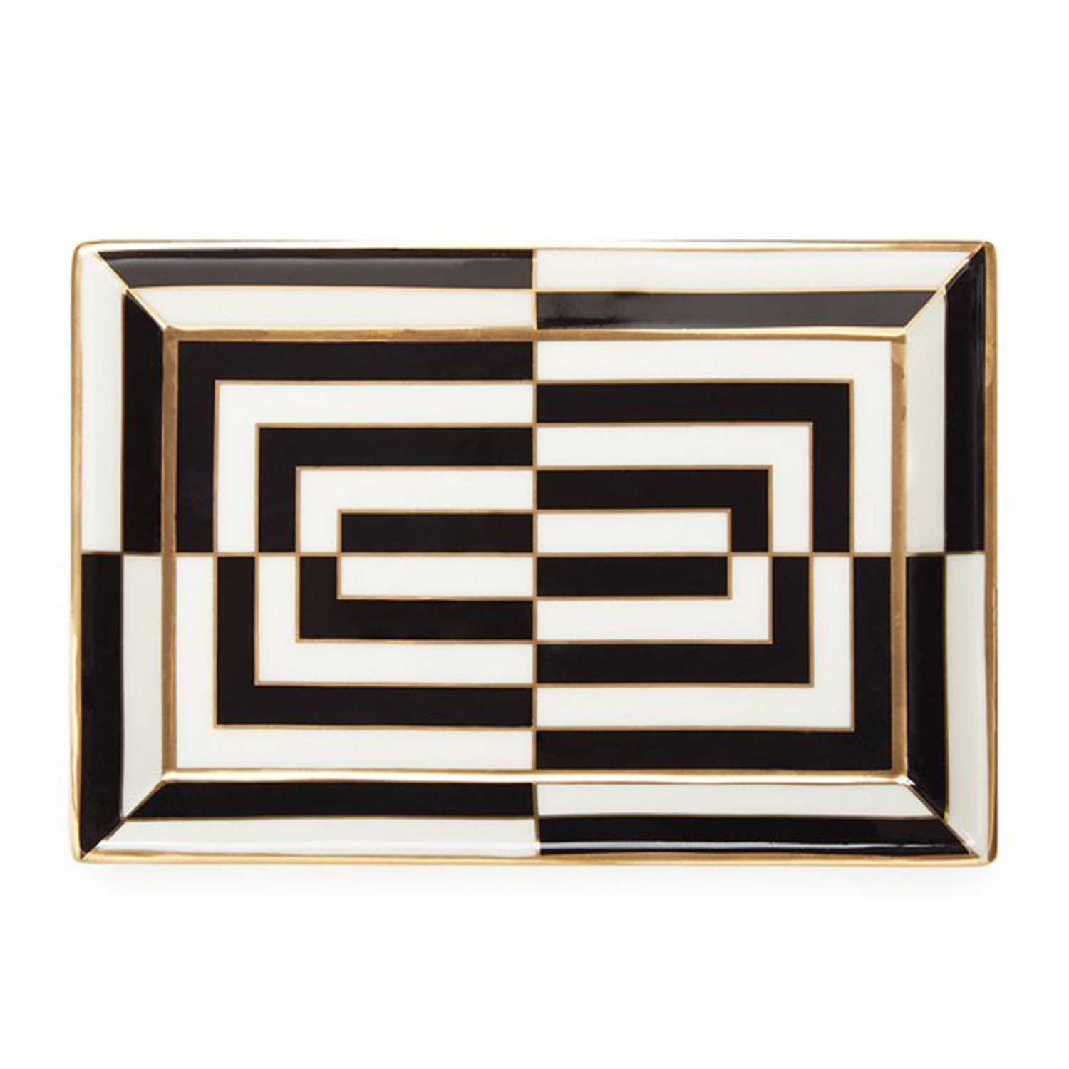 jonathan adler op art tablett schwarz gold 75357