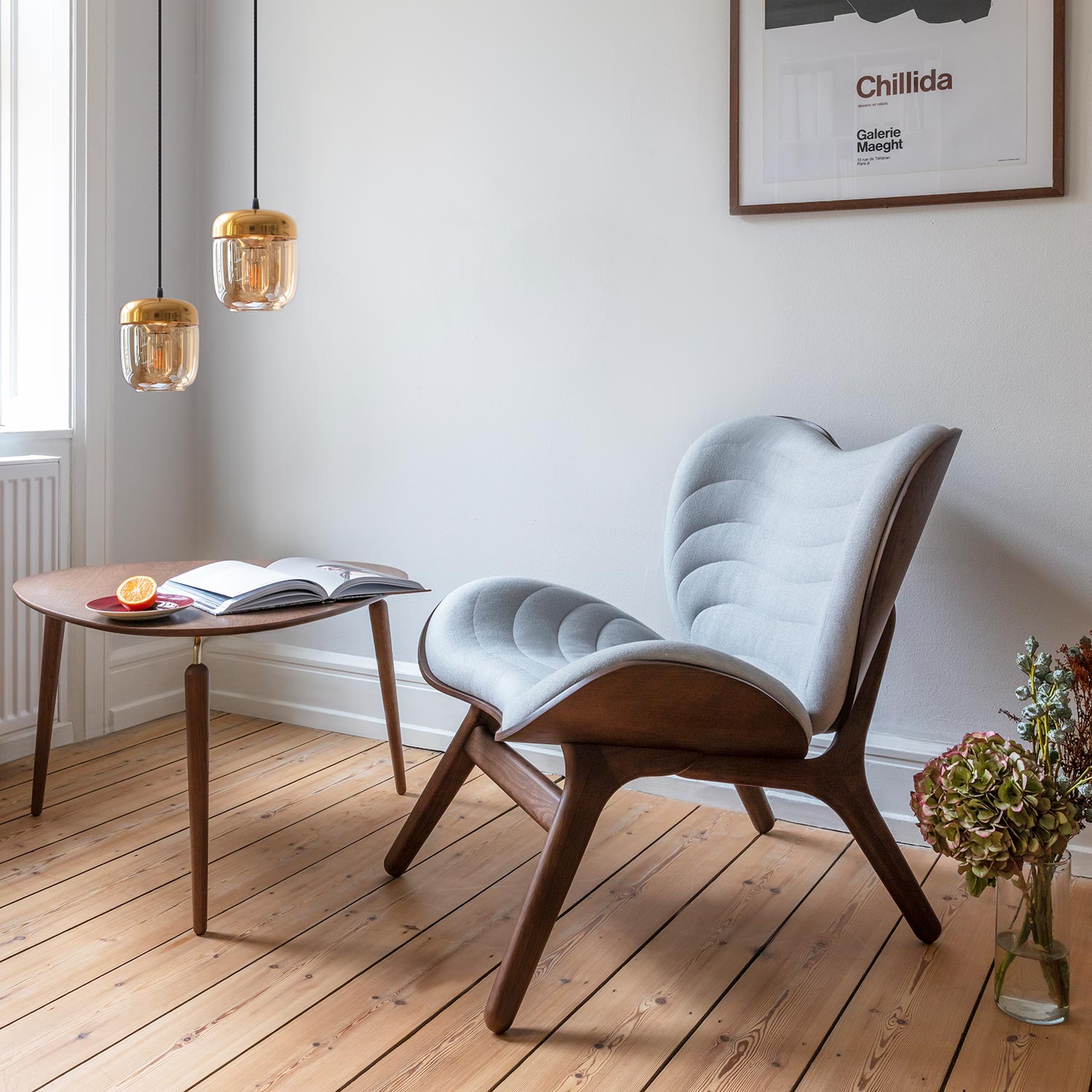 conversation piece eiche dunkel silbergrau umage 58464