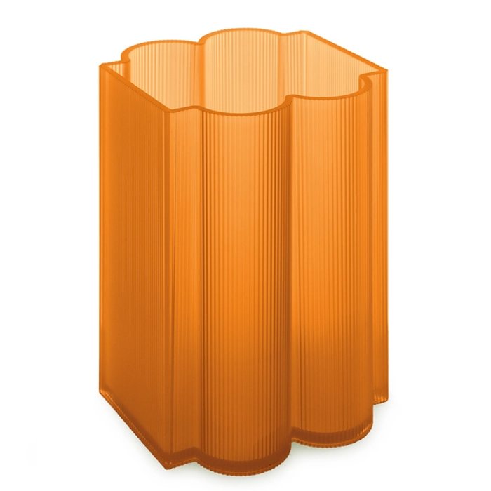 kartell okra vase orange nieder seitlich 102086
