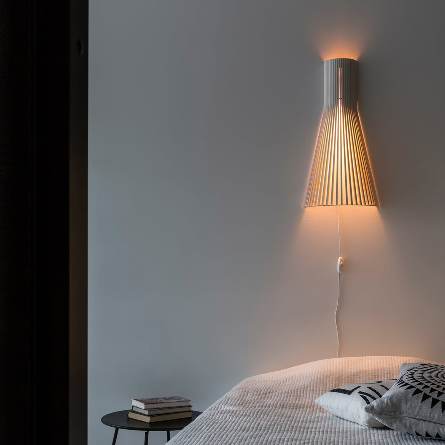 secto design wandleuchte weiss 72099