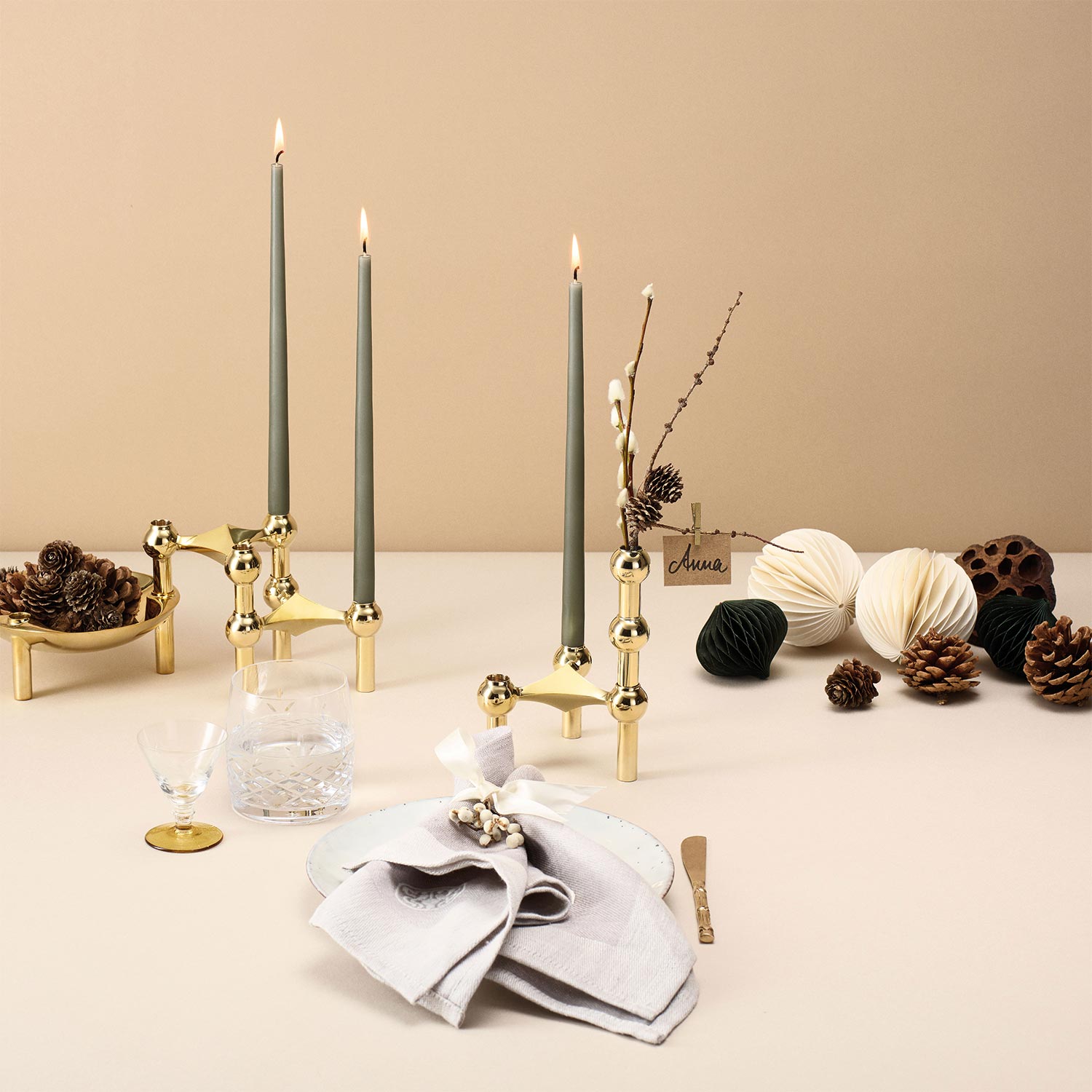 stoff nagel vase brass messing 78145