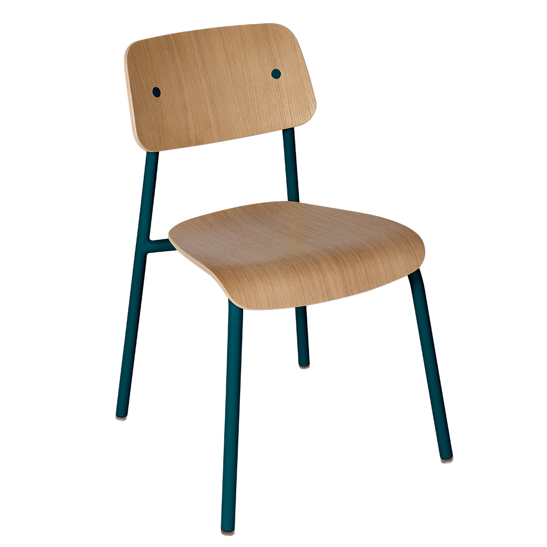 fermob stuhl studie eiche acapulcoblau 100053