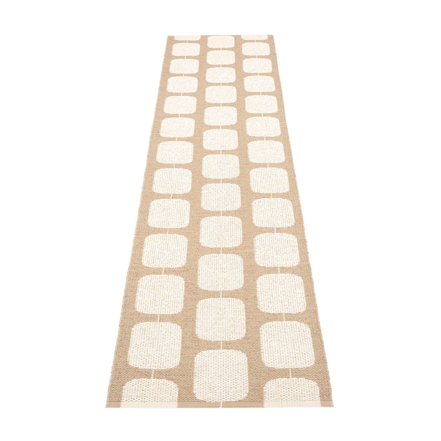 pappelina sten teppich light nougat vanilla 70 300 cm 78939