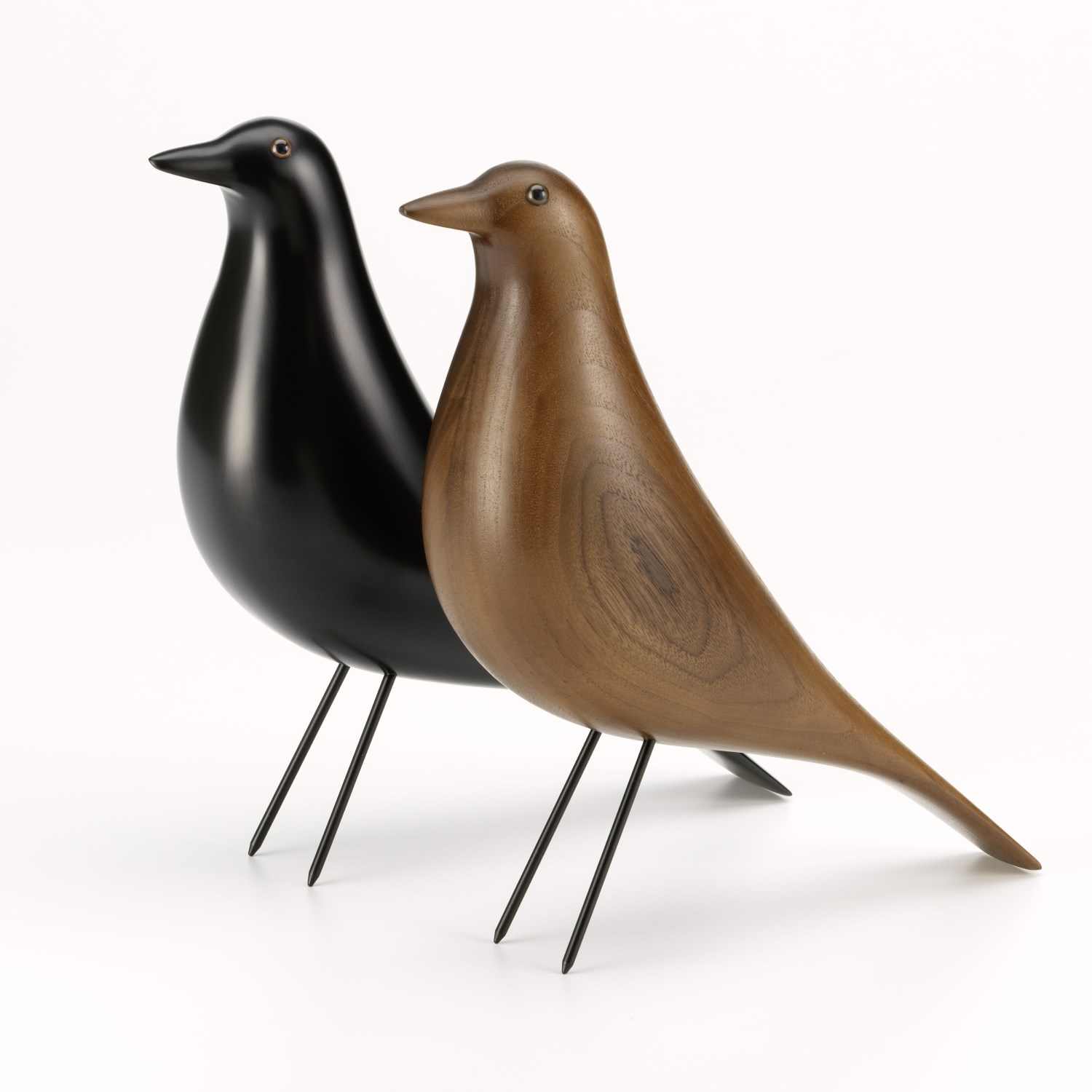 Eames House Bird schwarz walnuss 1