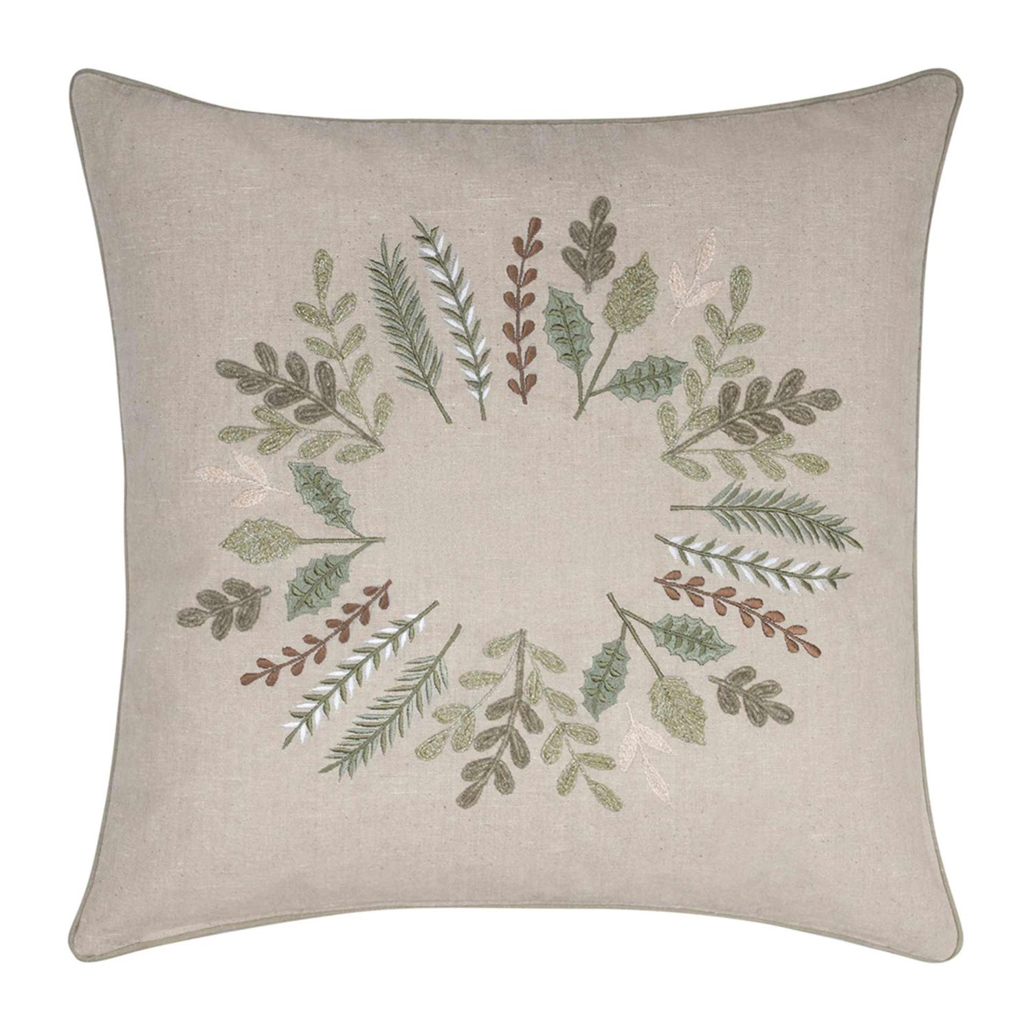 Proflax - Wreaths Kissenhülle 45 x 45 cm natural